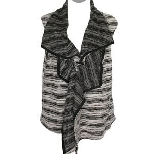 Dolan T Shirt Open Front Drape Sleeveless Vest Cardigan Small Anthropologie